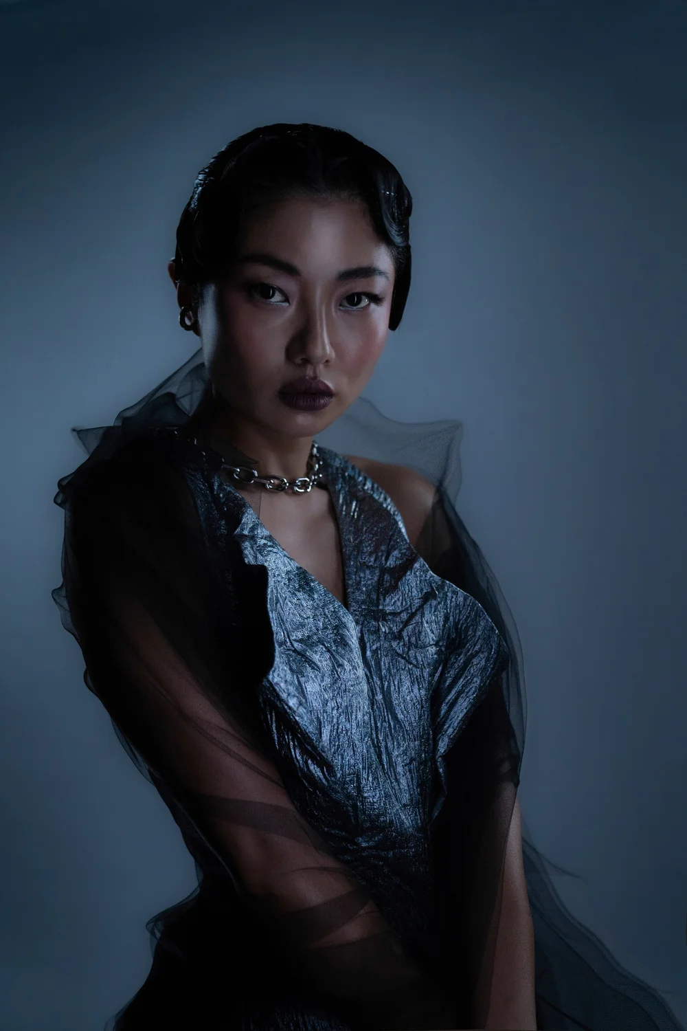Vertical crop of a Dior fashion campaign photograph, formatted for social media