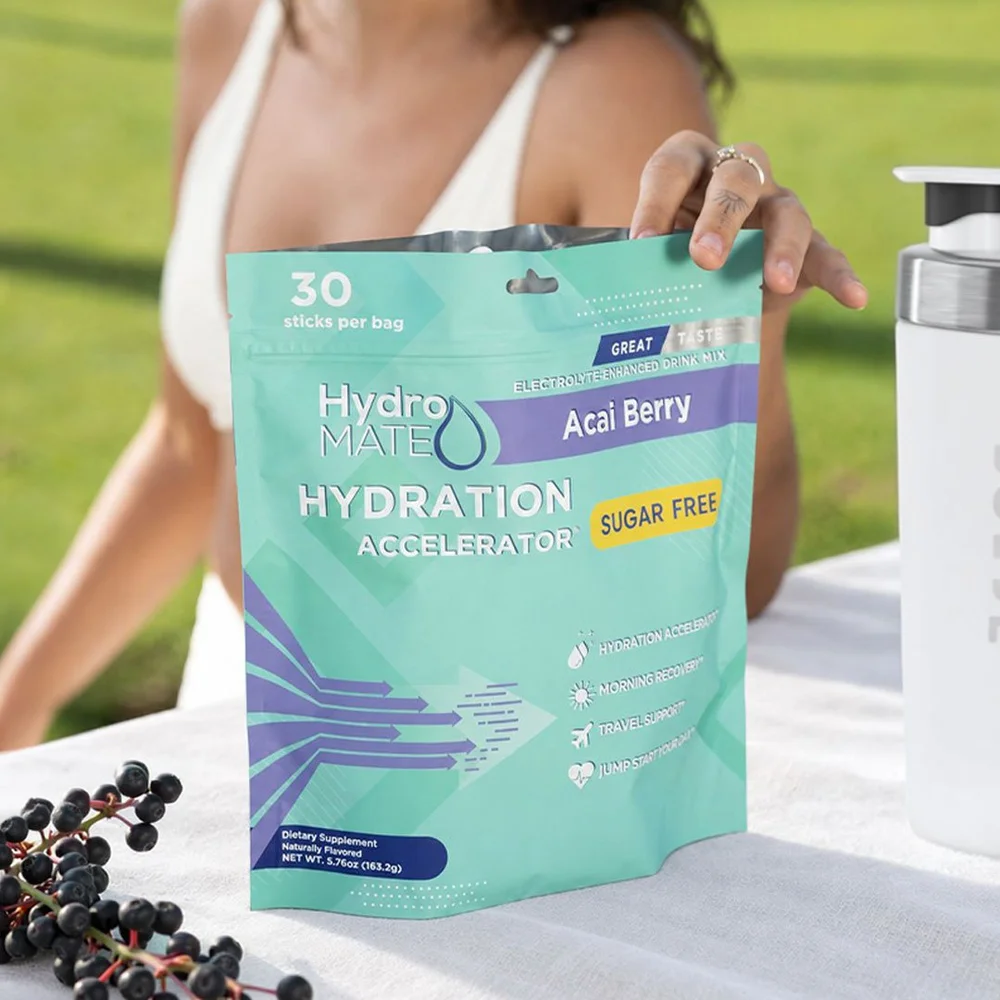 Wellness product styling for a Holiday Photo + Video Campaign package sample