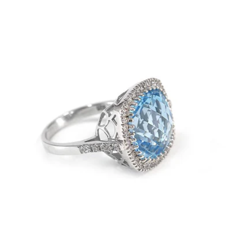 White background jewelry product photography San Diego — diamond ring studio shot for ecommerce and online store