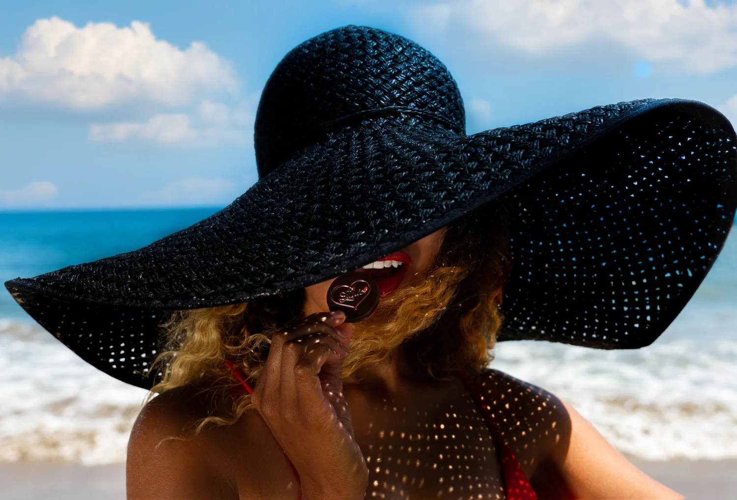 A commercial photography shoot for a women's accessories brand, on location in Santa Monica, Los Angeles