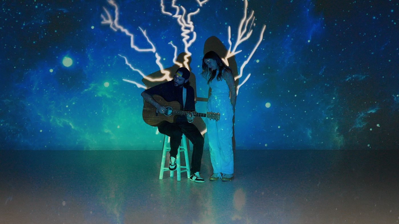 Chaz Mazzota and Leni Black performing &lsquo;higher&rsquo;