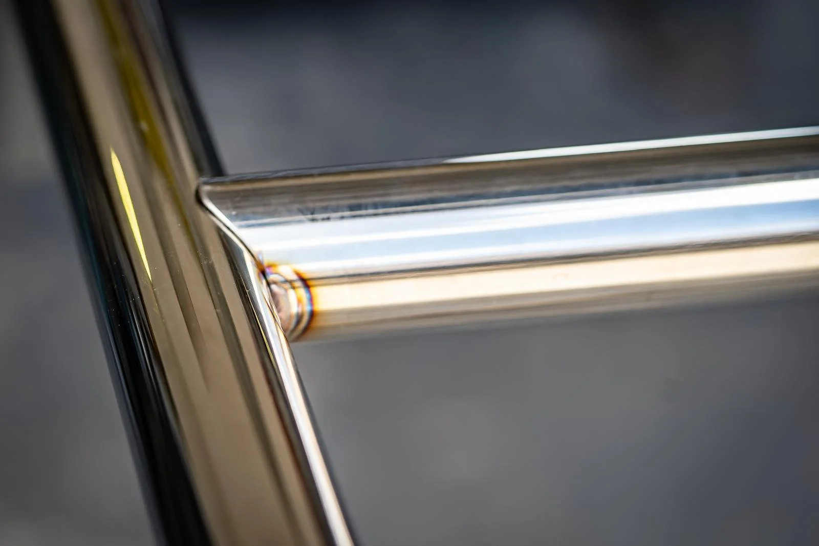 Polished stainless weld detail