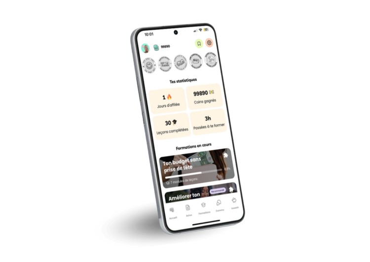 L'application Plan Cash sur smartphone