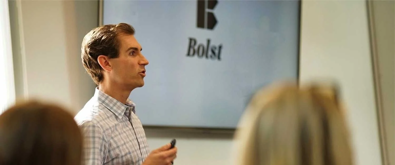 Justin Landis leading a training session for Justin Landis Group agents