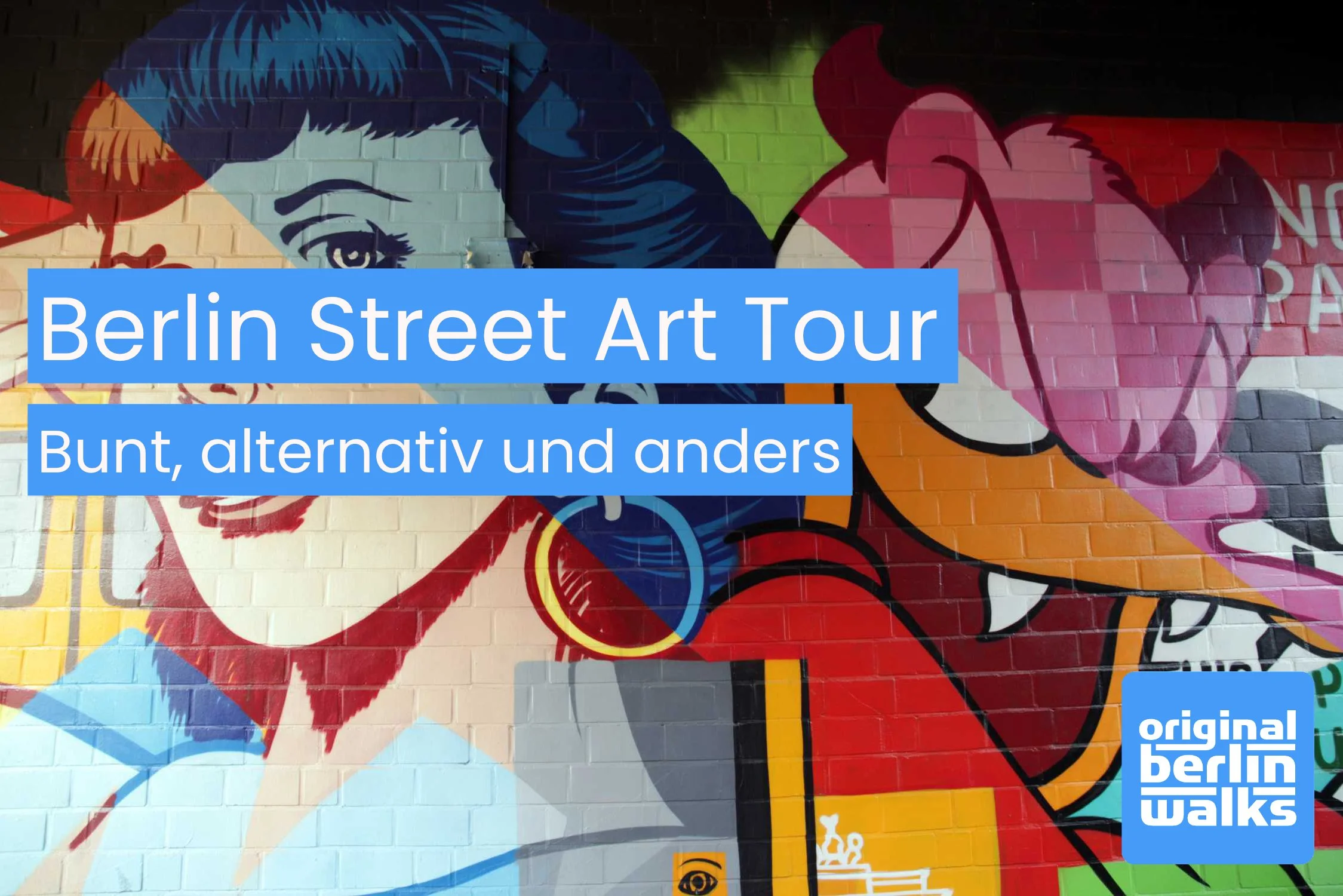 Street-Art-Wandbild in Berlin auf der Berlin Street Art Tour