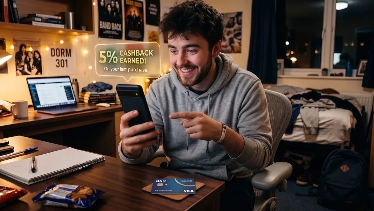 Resident excited about 5% cash back