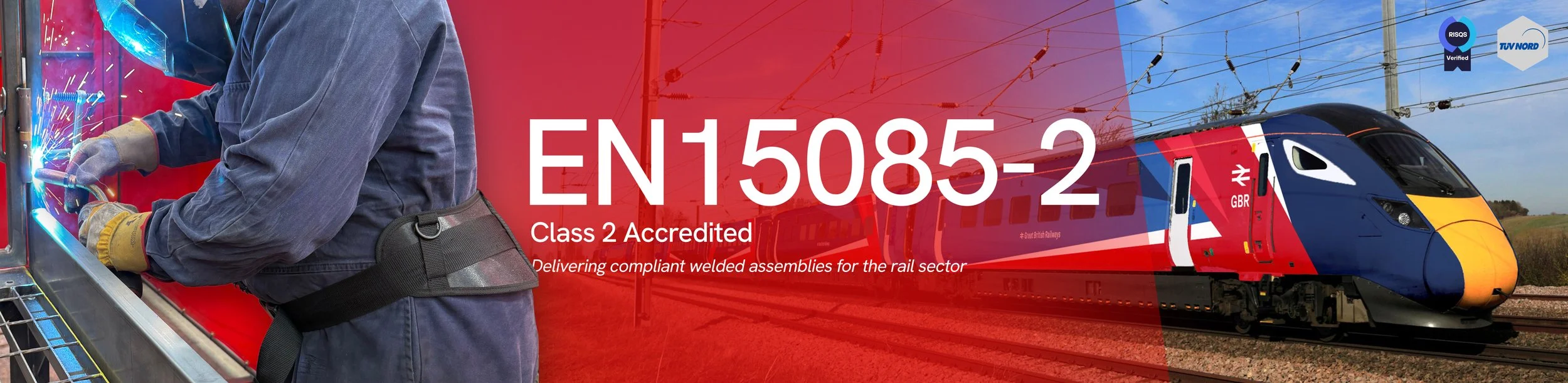 EN 15085-2 certified welding standard for rail and railway vehicle manufacturing