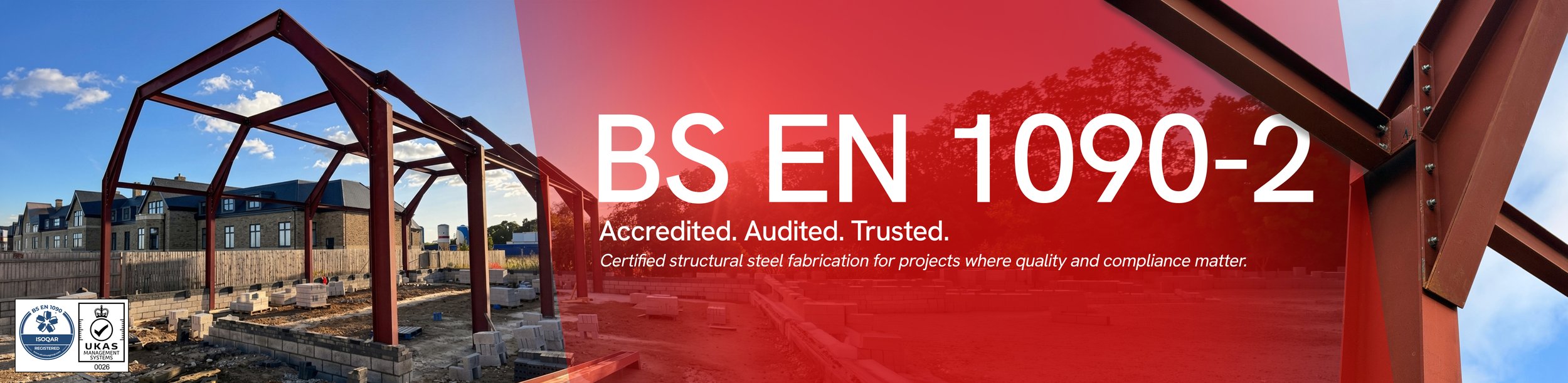 BS EN 1090-2 certified structural steel fabrication standard