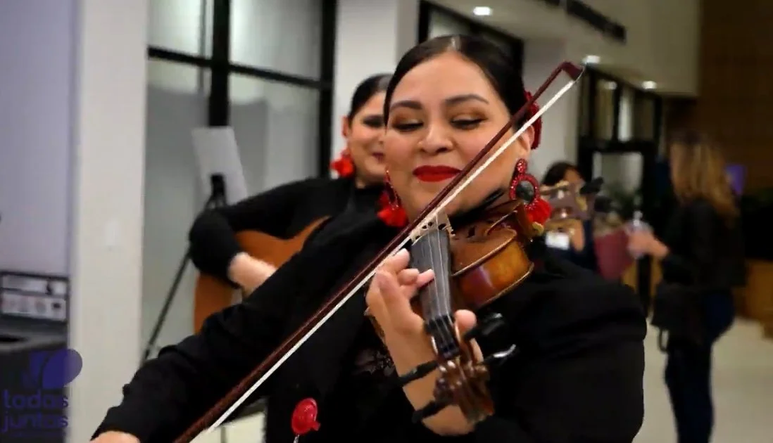 Musician performing at an event