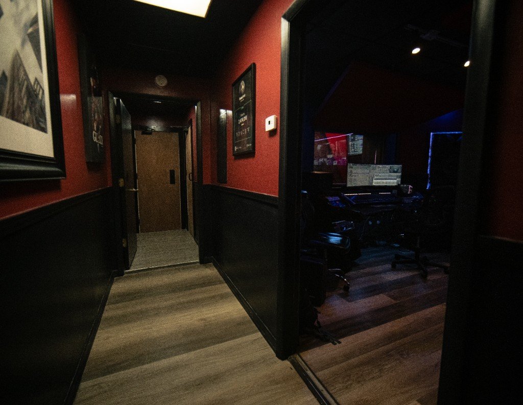 Studio entry hallway