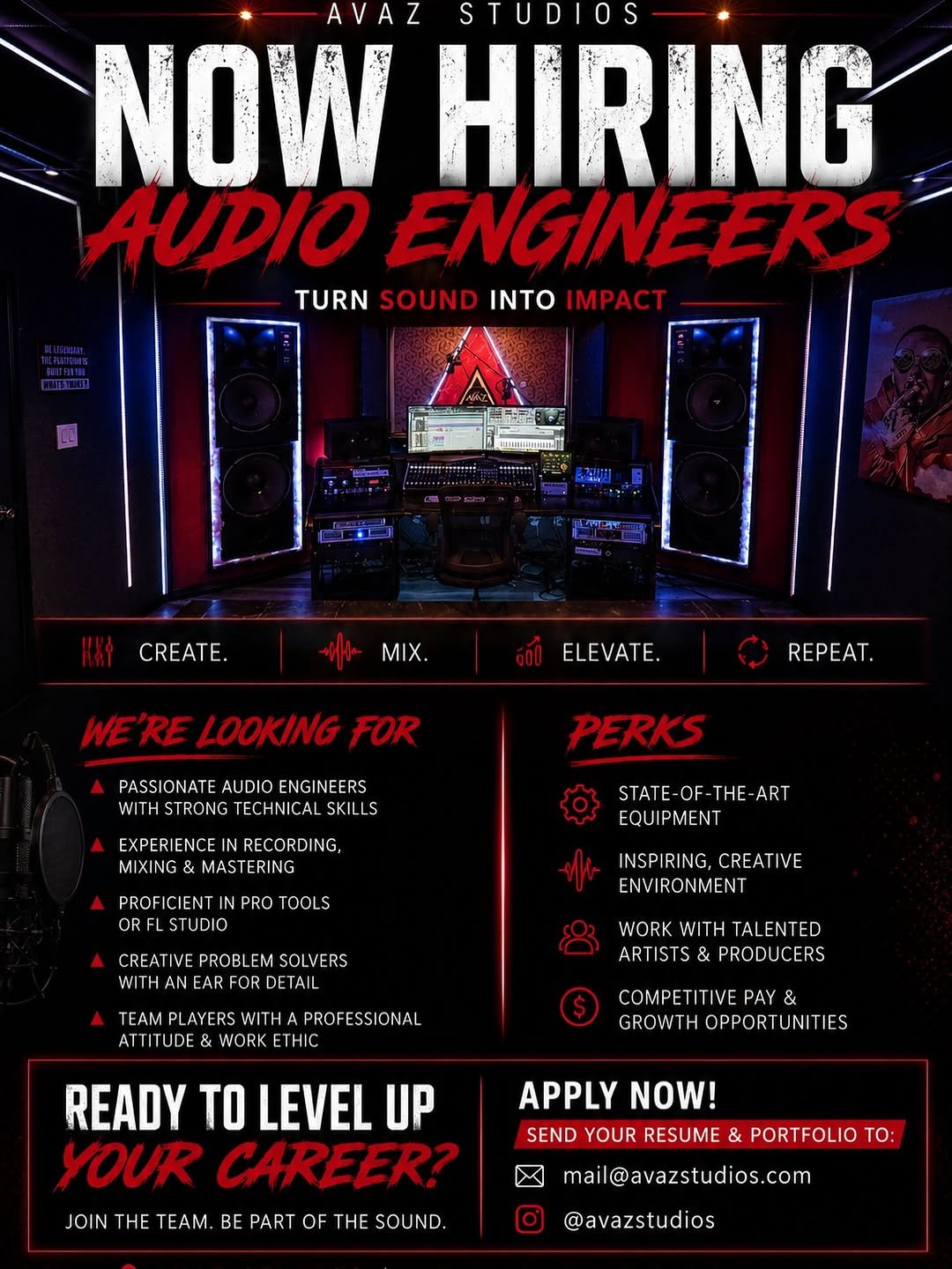 We’re hiring! Dm for inquiries. #tampa #recordingstudios  #tampamusic