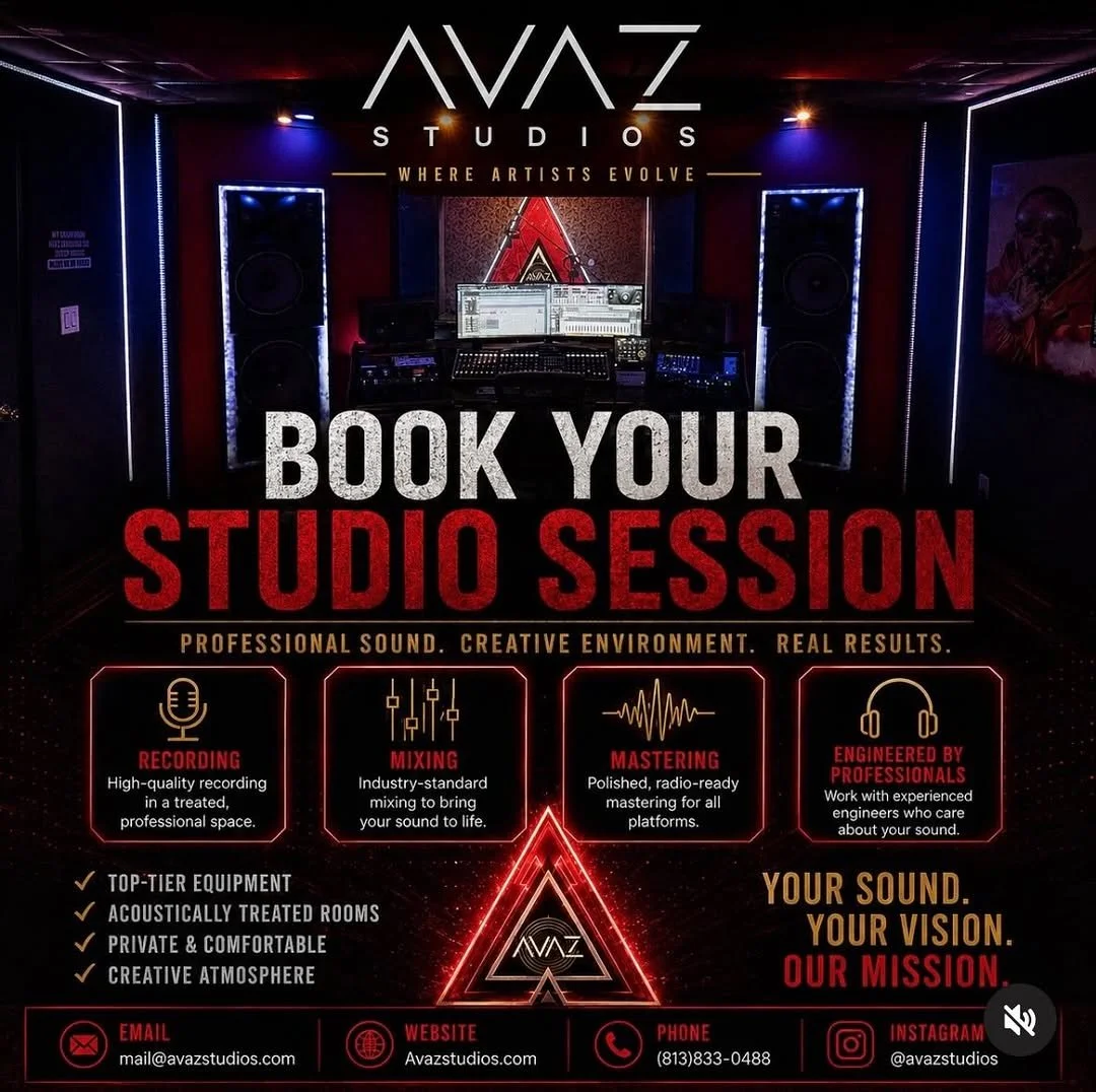 If You Are In The Tampa Bay Area Lock Your Session In Now @avazstudios #avazstudios #wearefloridapodcast