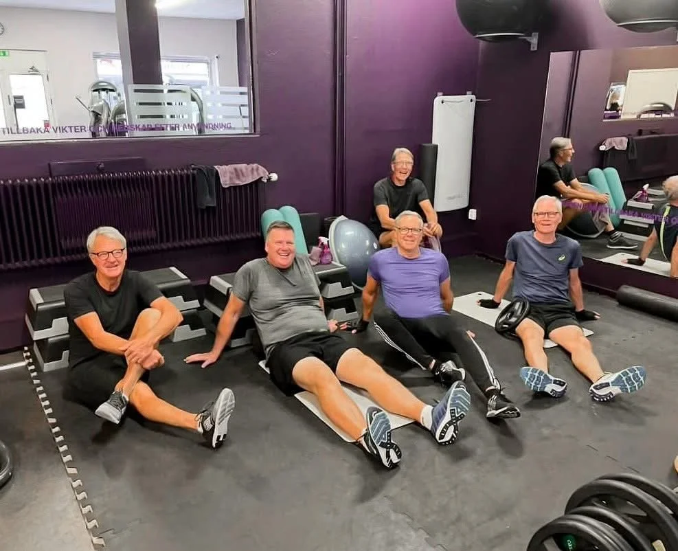 Kai, Ulf, Janne, Kjell och Clifton, medlemmar på BalanZe
