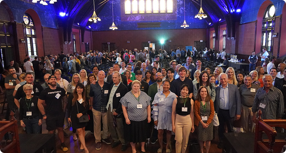 Investor event group photo