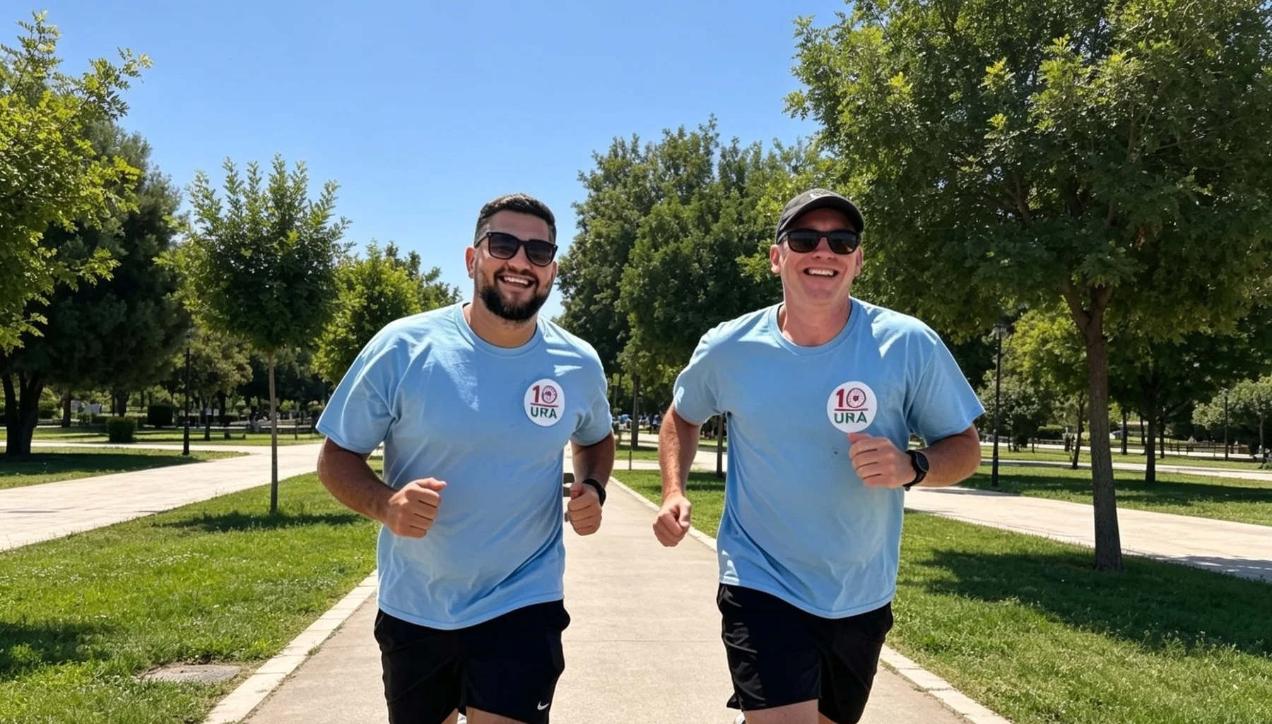 Tek Ura runners training for the Tirana 10K