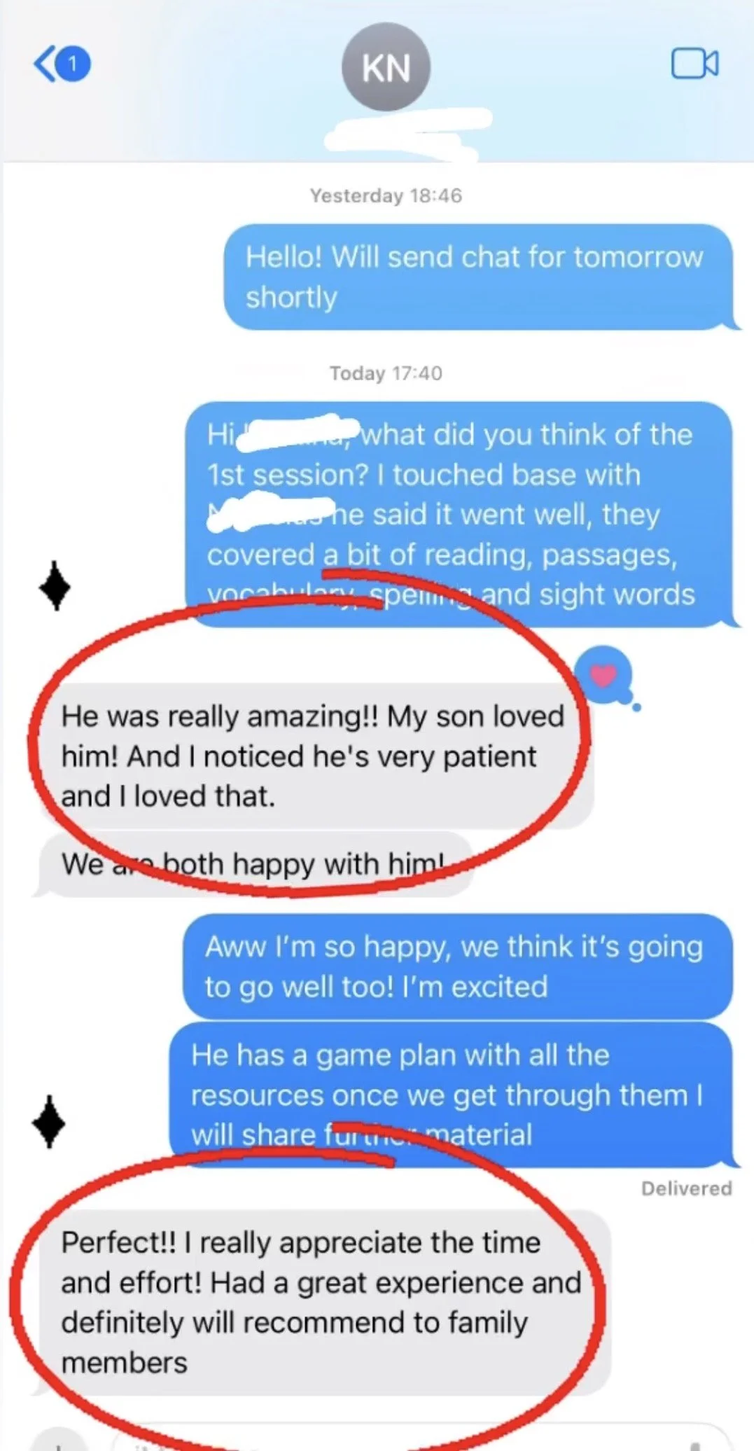 Client review