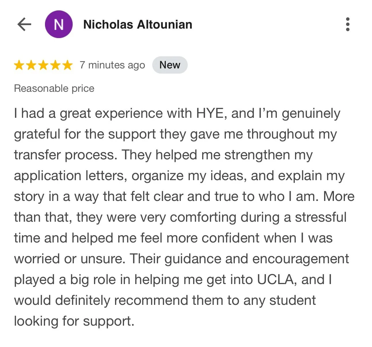 Client review