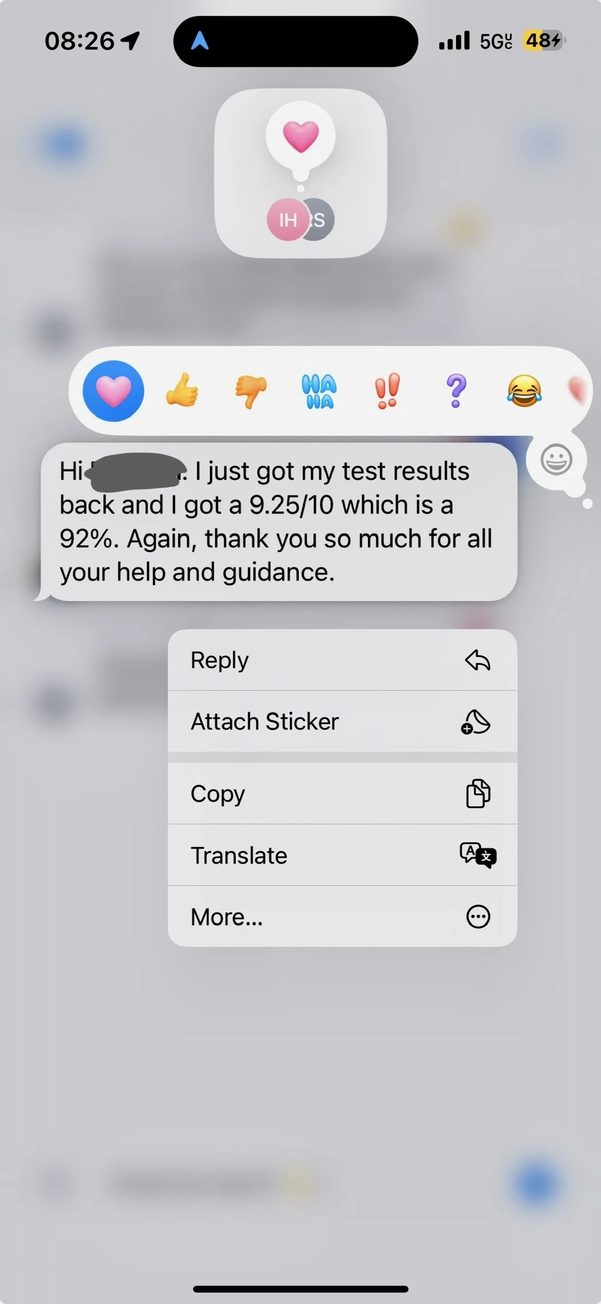 92% on test