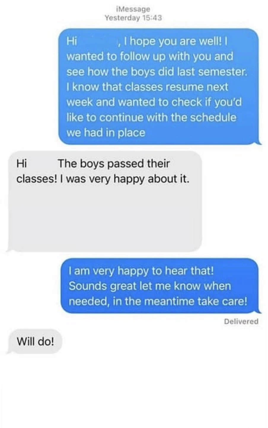 Client review