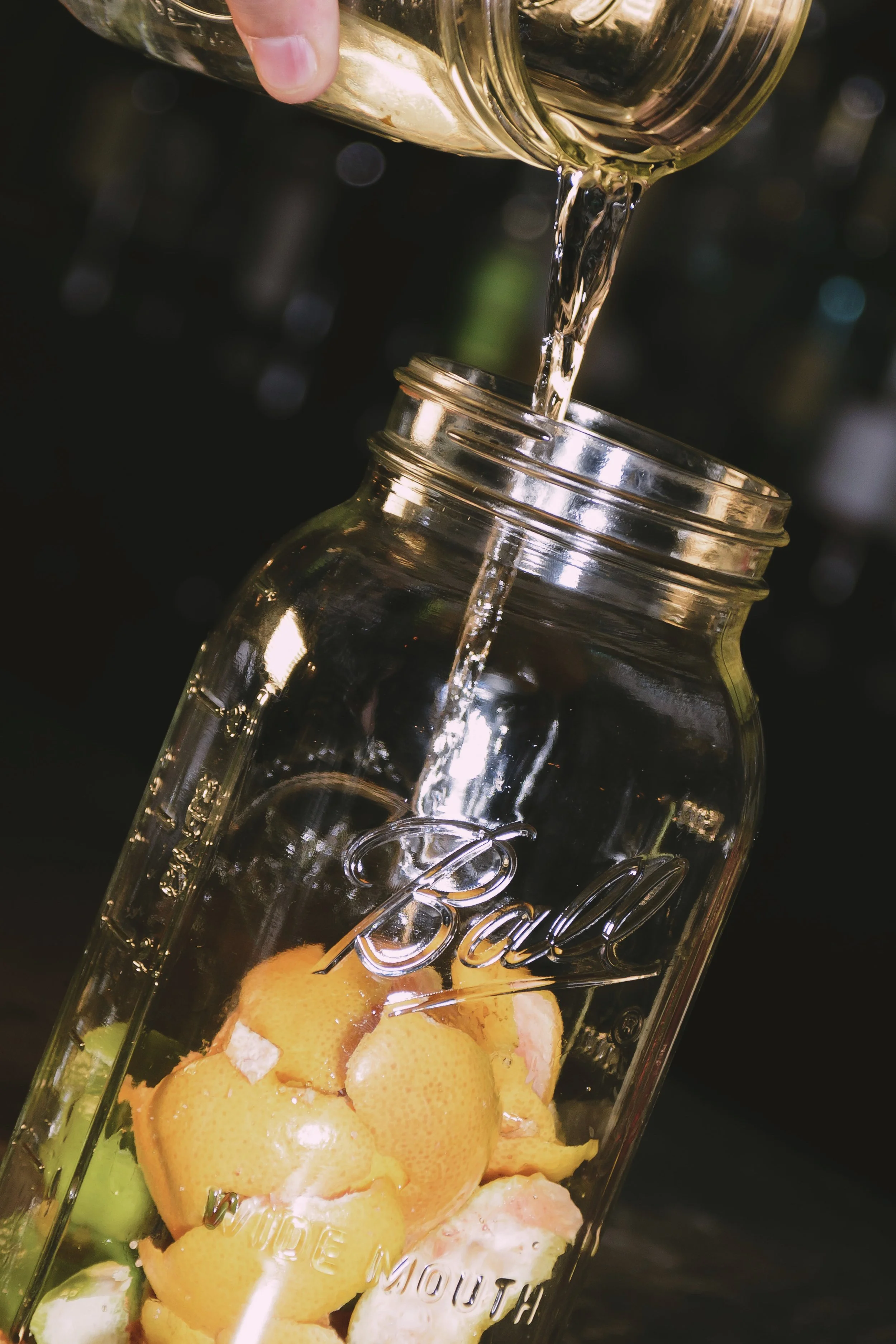 Steeping Whole Citrus Peels and Botanicals in Dobbs Ferry, NY