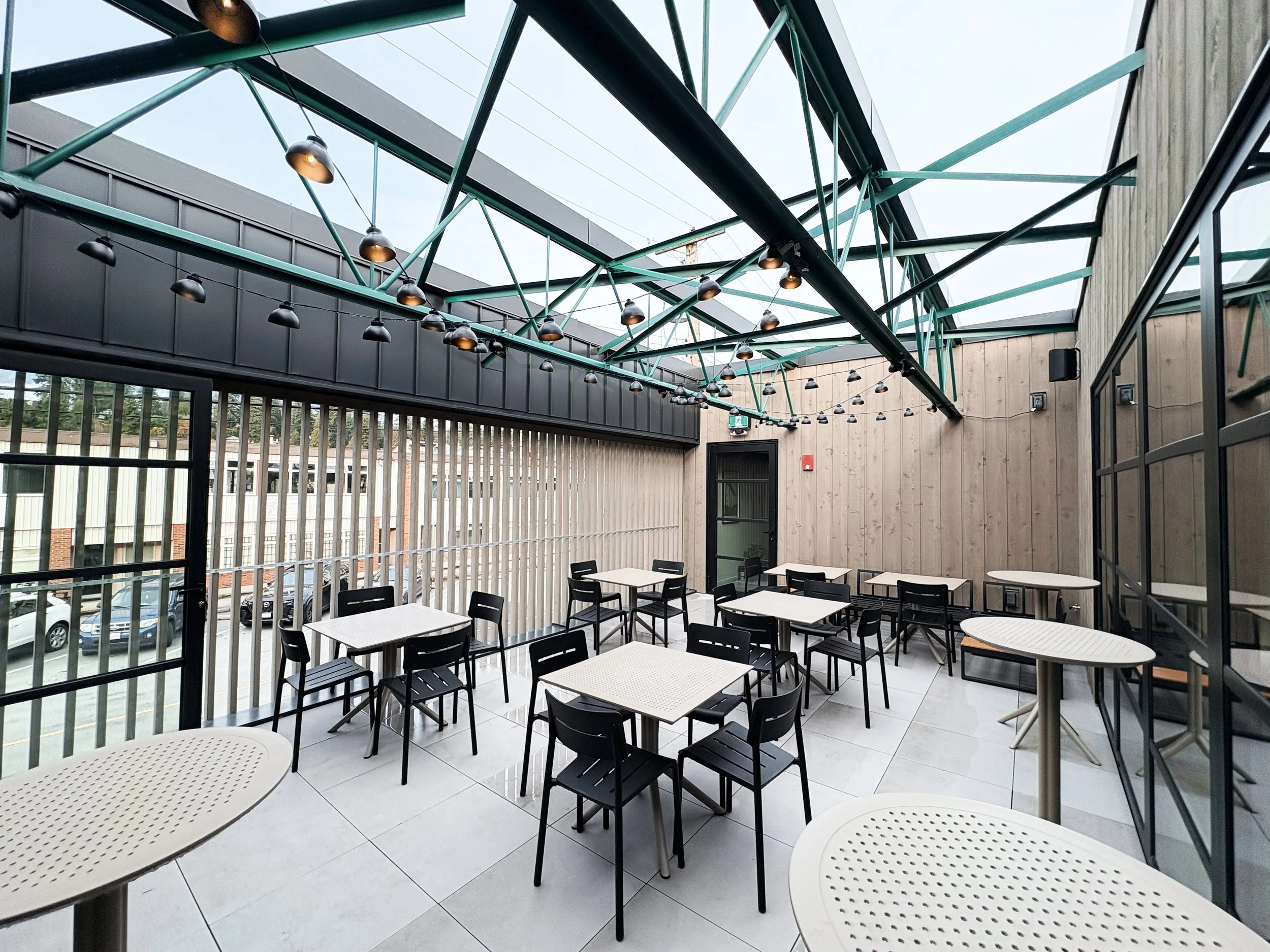 Second-floor patio at Pemberton