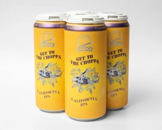 Get in the Choppa' Cold IPA can.