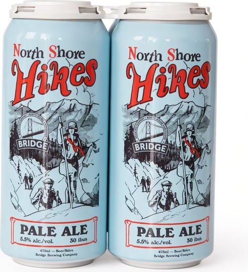North Shore Hikes pale ale can.
