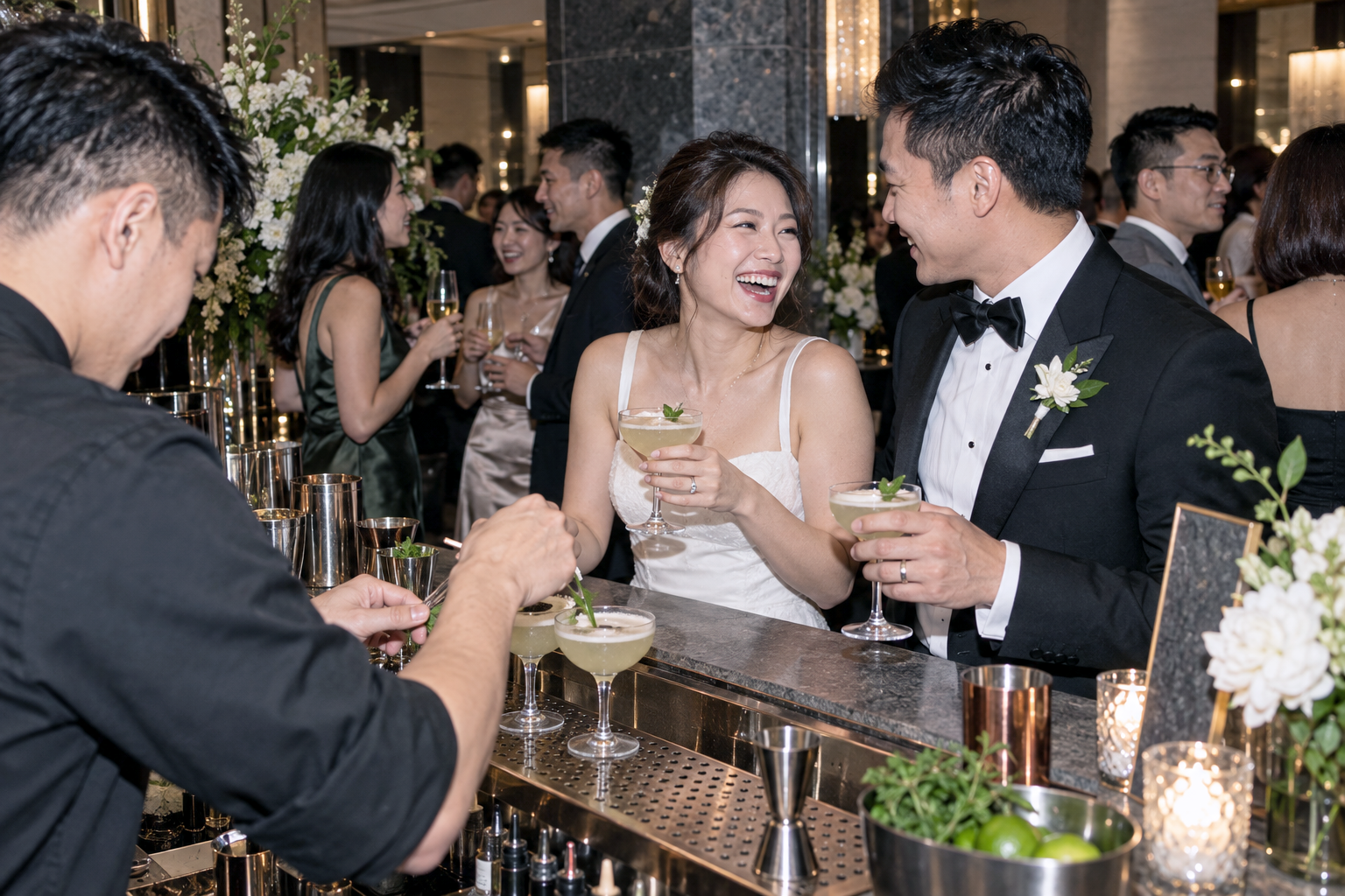 Cocktails served at an Empire event