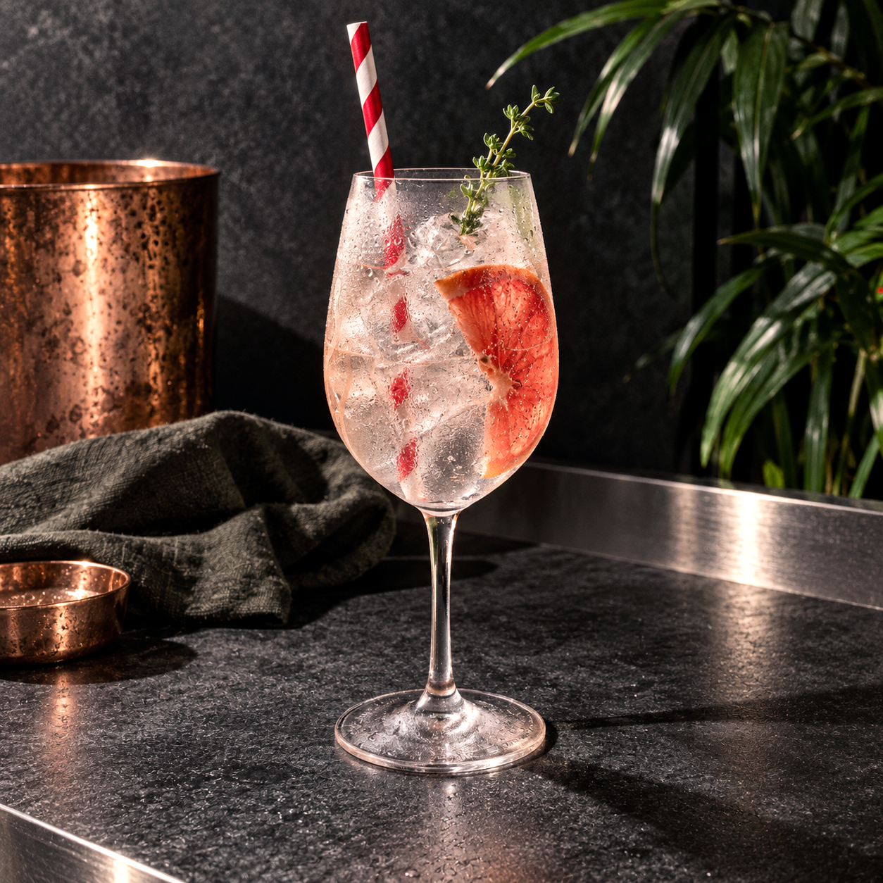 Reverse Blood Orange cocktail by Empire Beverages