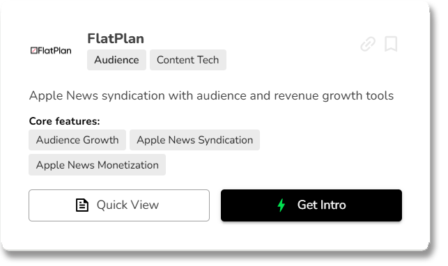 FlatPlan Profile Card