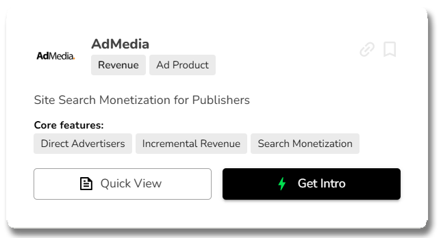 AdMedia Profile Card