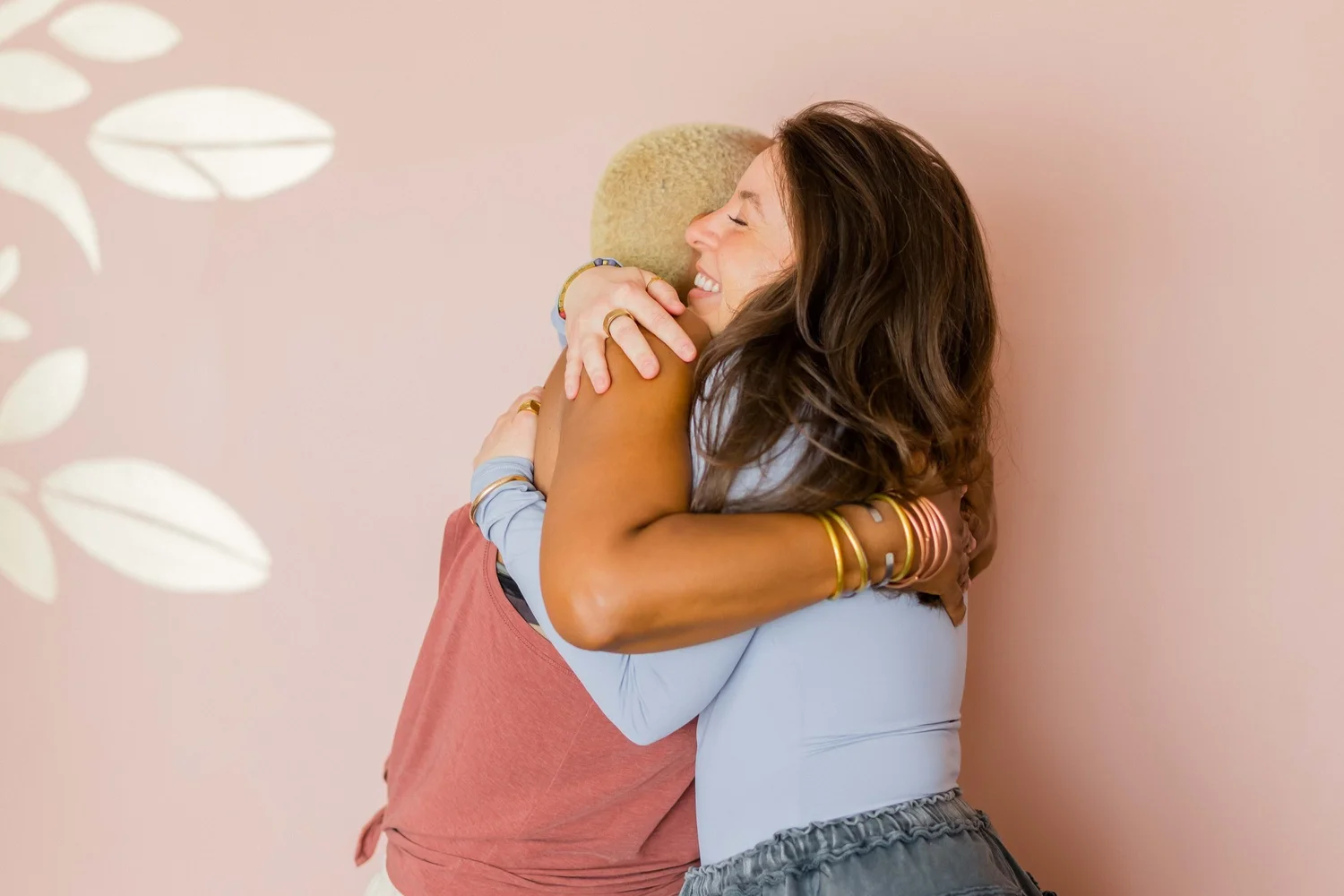 A supportive moment at Peace of Mind