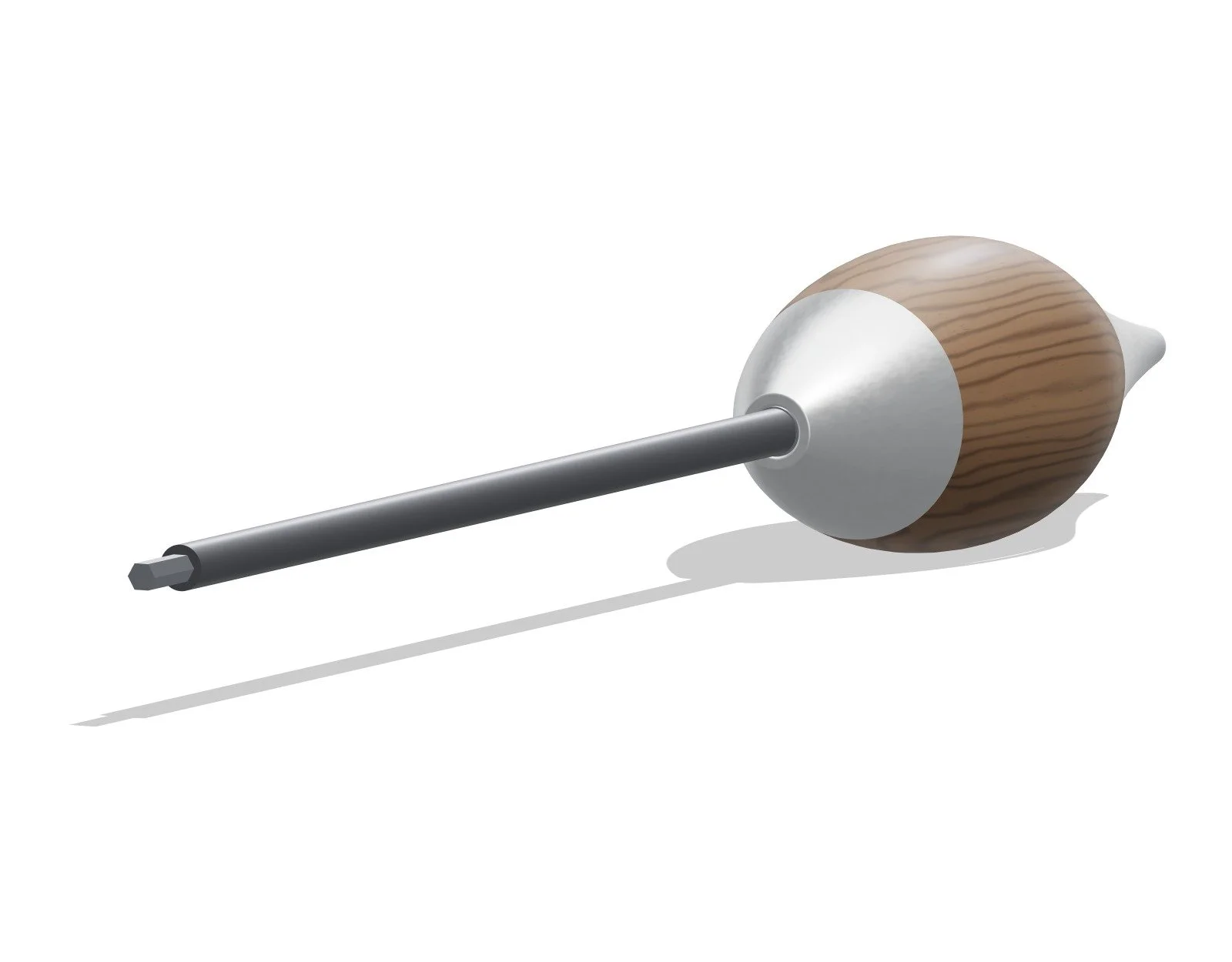 The Flutter screwdriver from a low angle, with its long magnetic extension