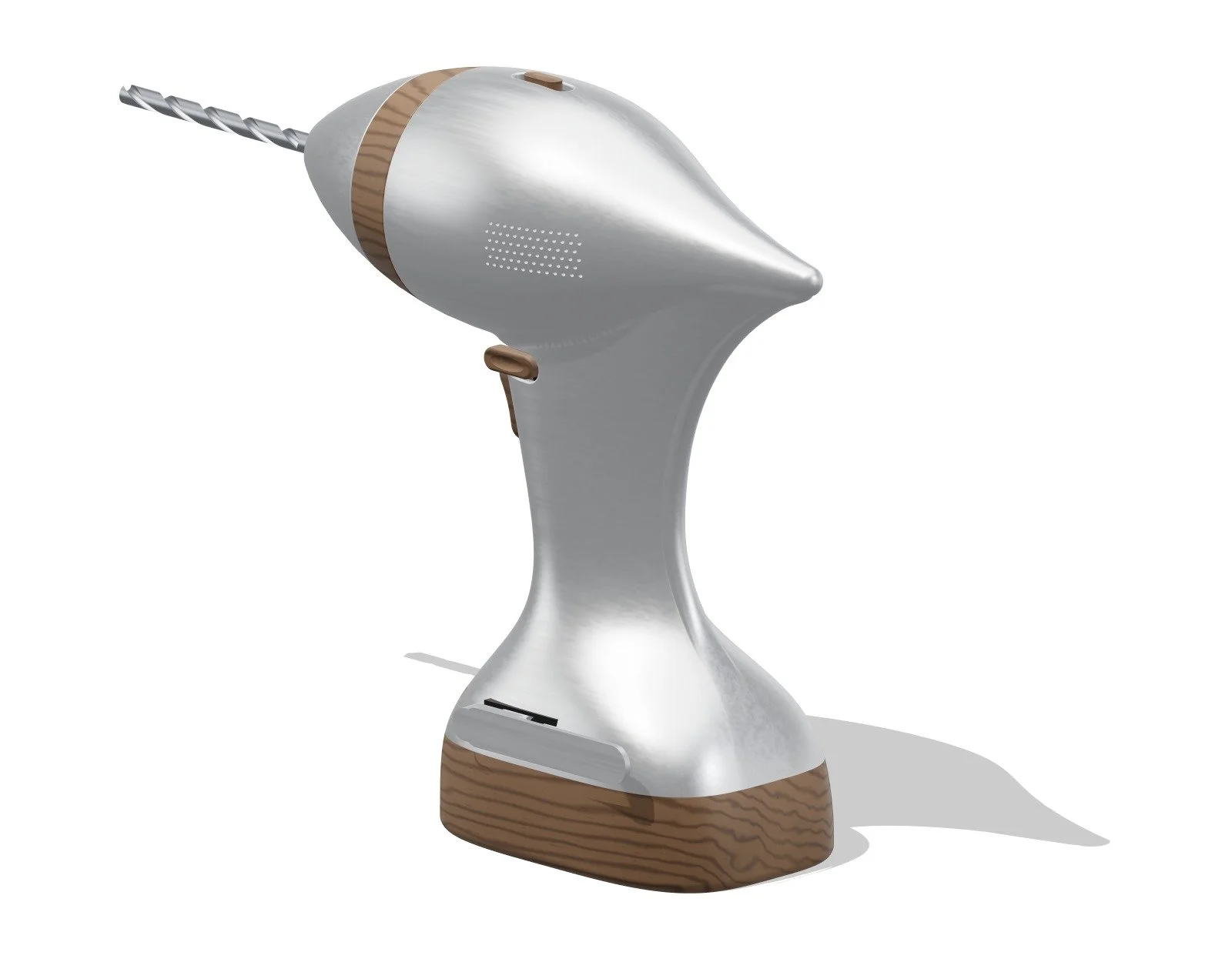 Flutter drill from the back right, showing the removable belt clip on the side of the foot