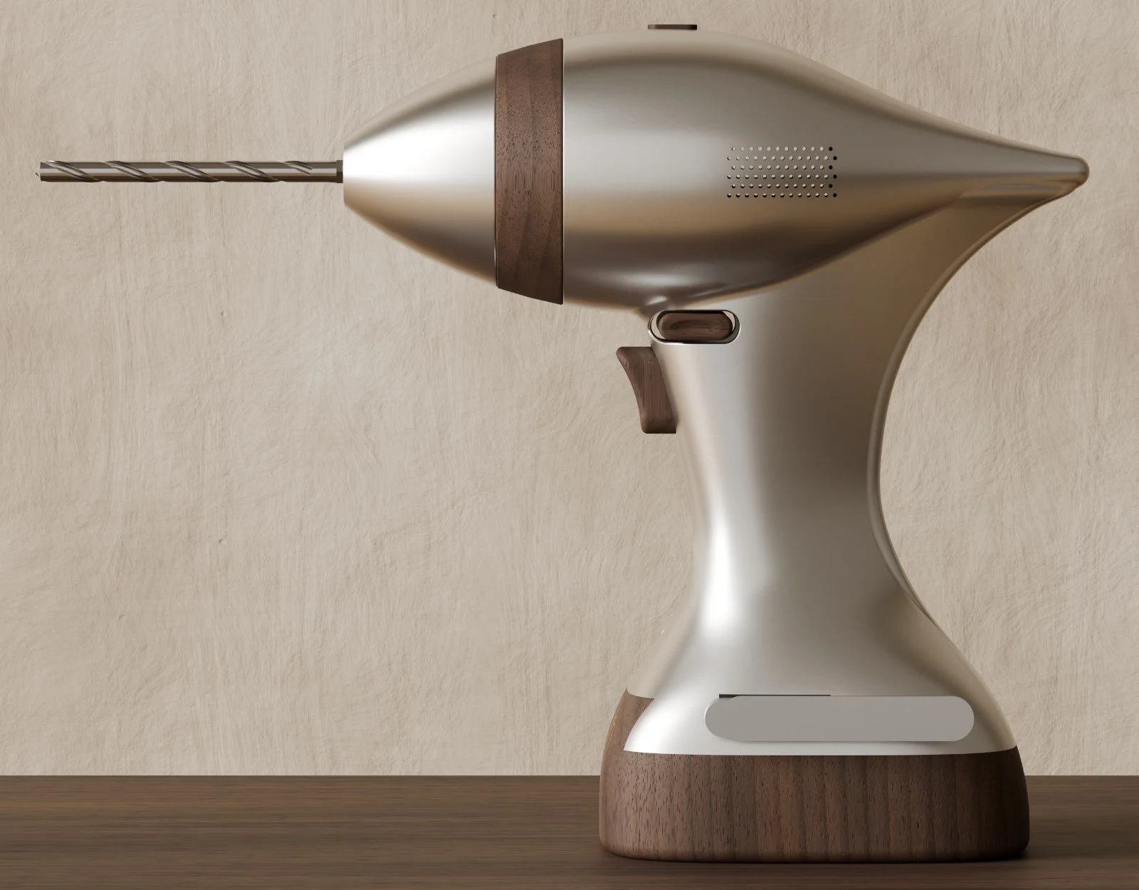 Flutter drill in profile: the line of Loewy's sharpener