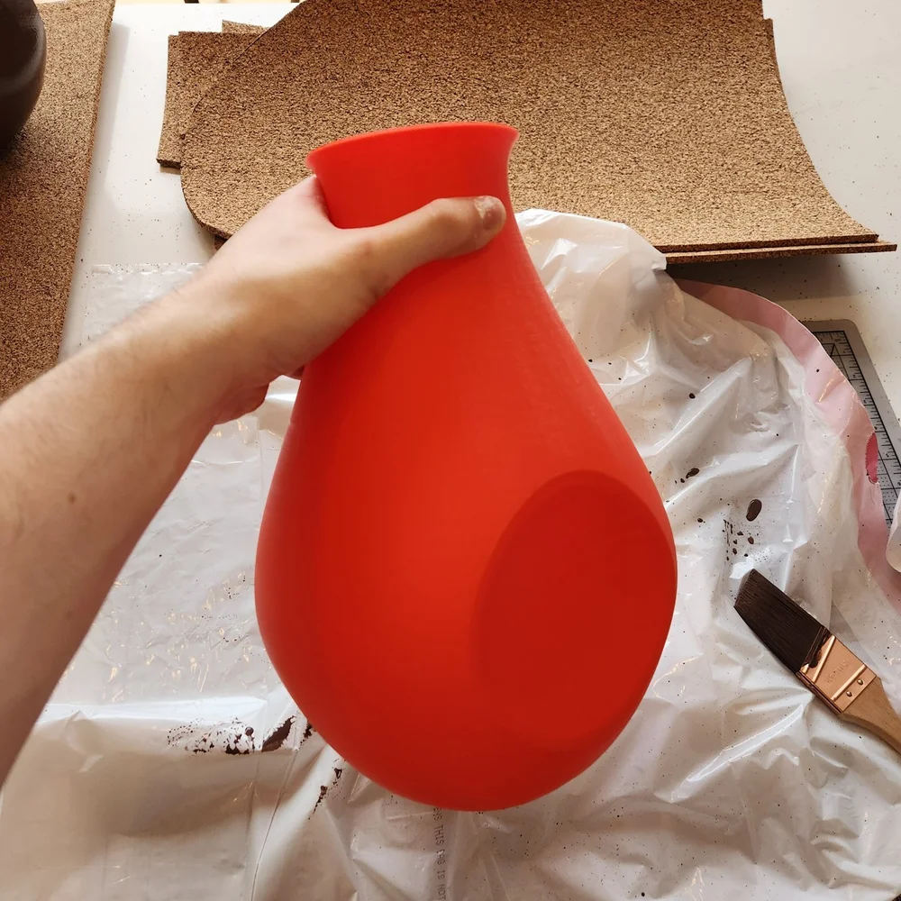 Red pot, before finishing