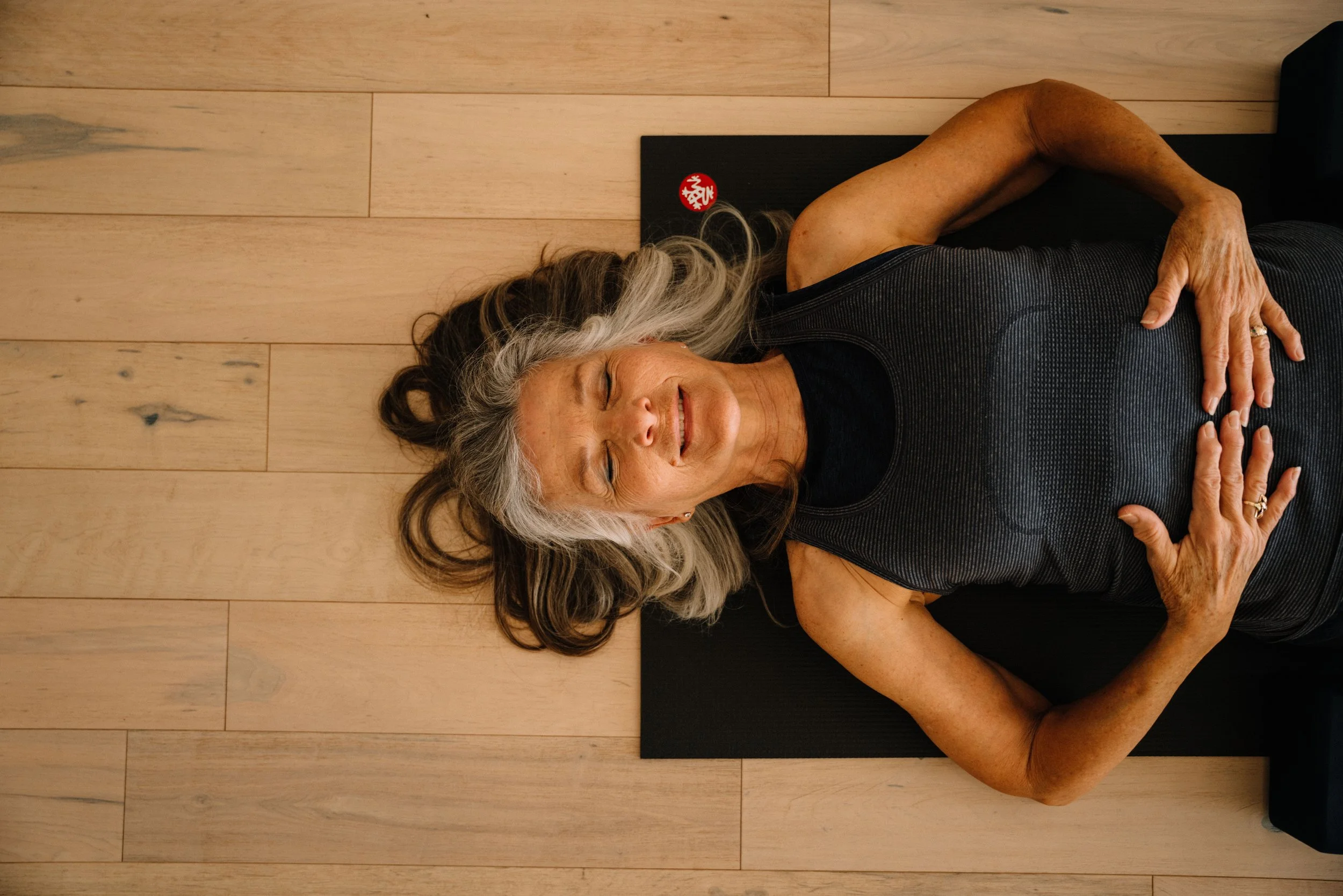 Sound bath with singing bowls