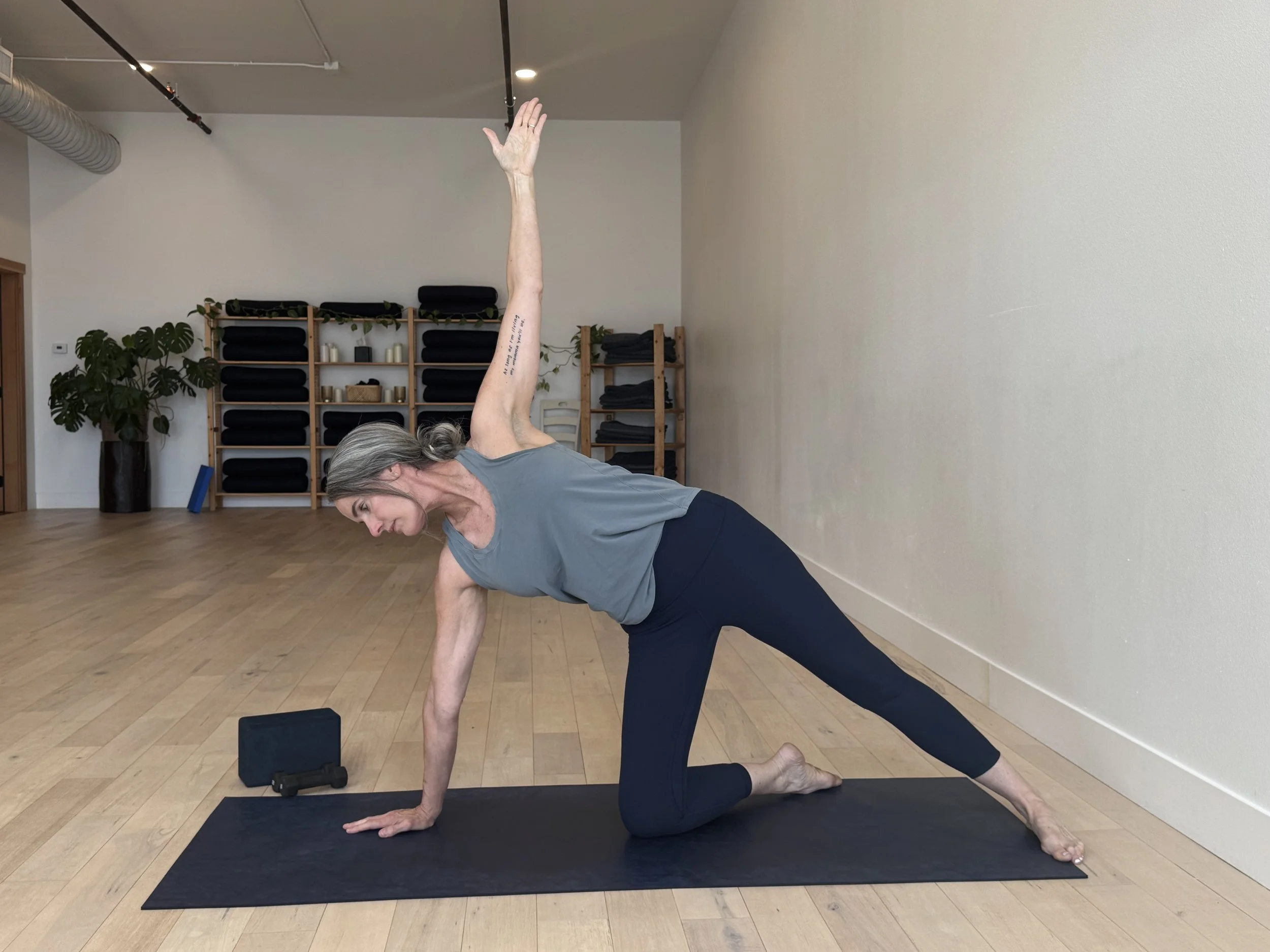 Pilates practice at Lynden Yoga Collective