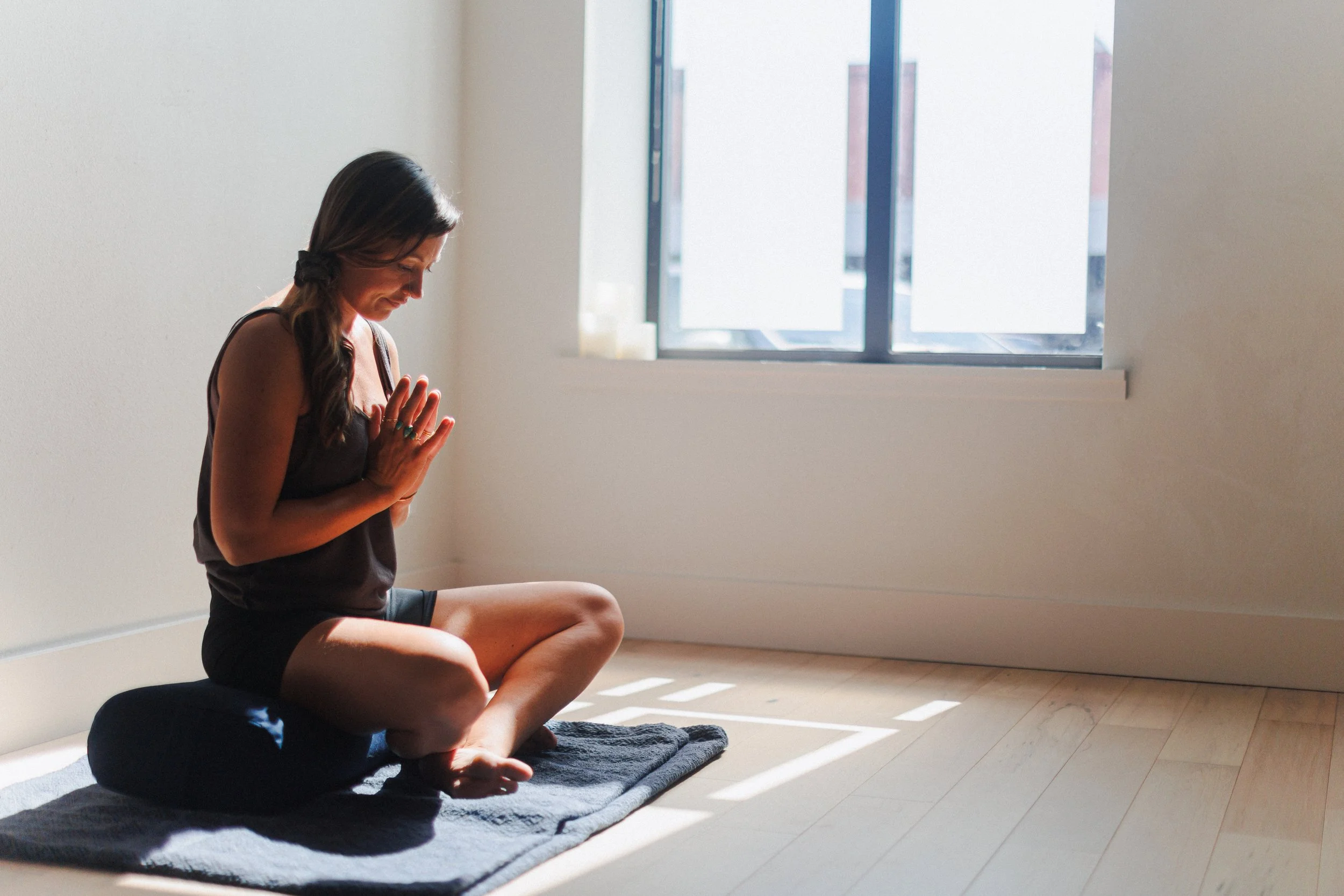 Meditation practice at Lynden Yoga Collective