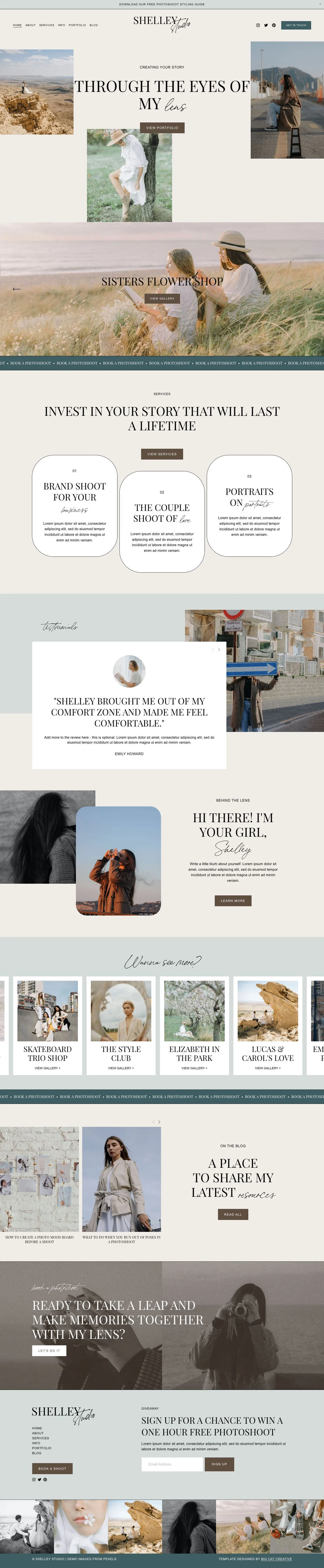 Long scrolling image