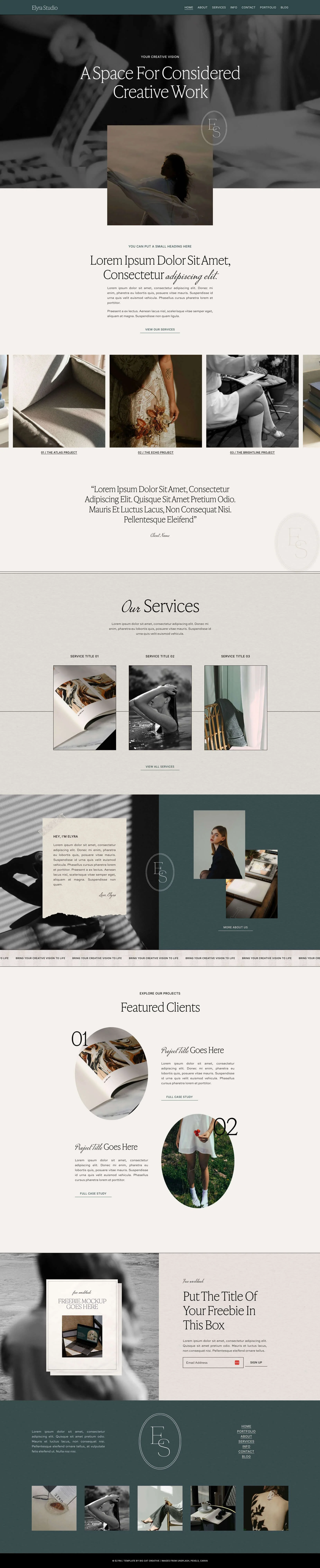 Long scrolling image