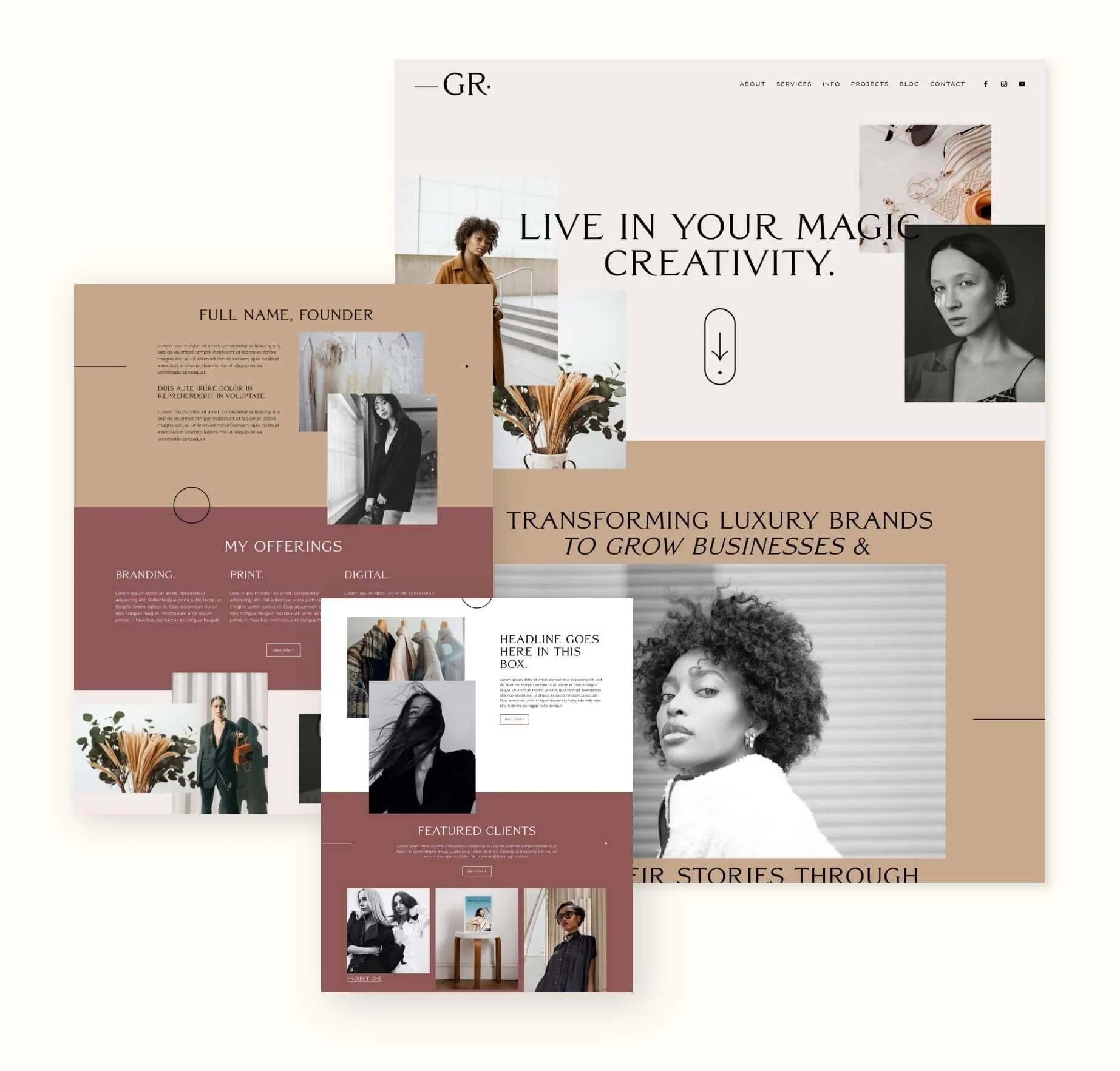 Ava Grand Squarespace Template