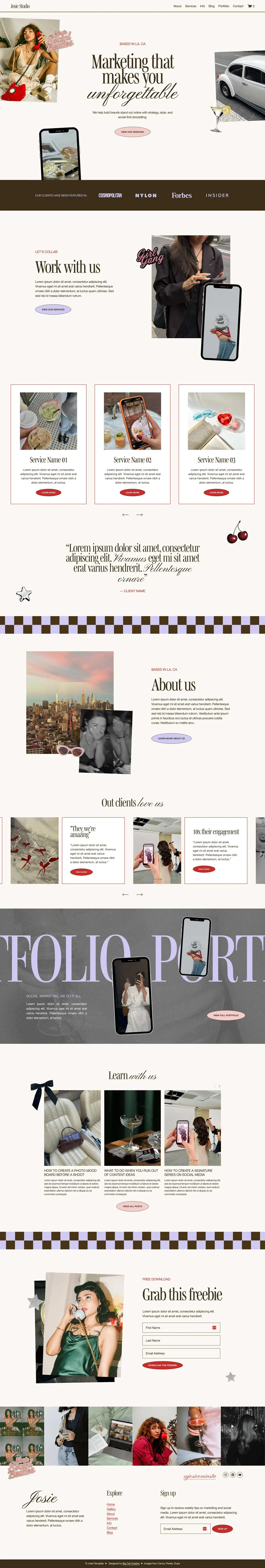 Long scrolling image