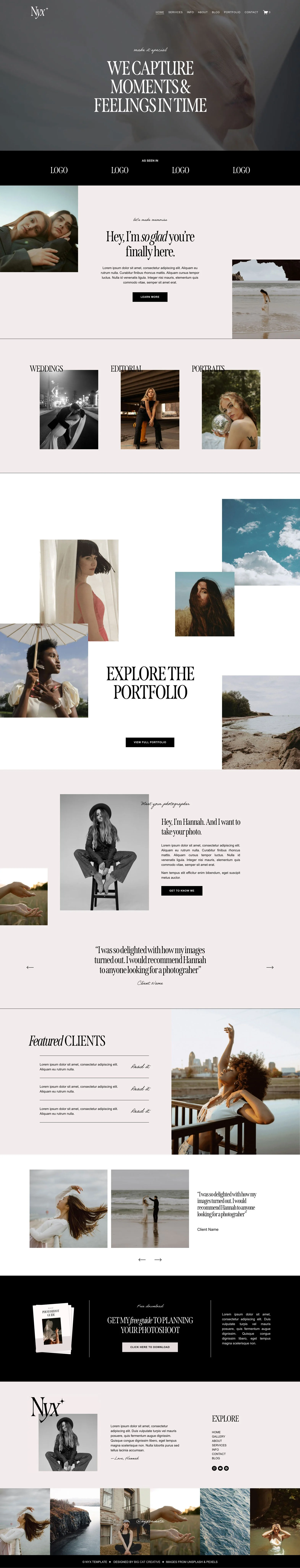 Long scrolling image