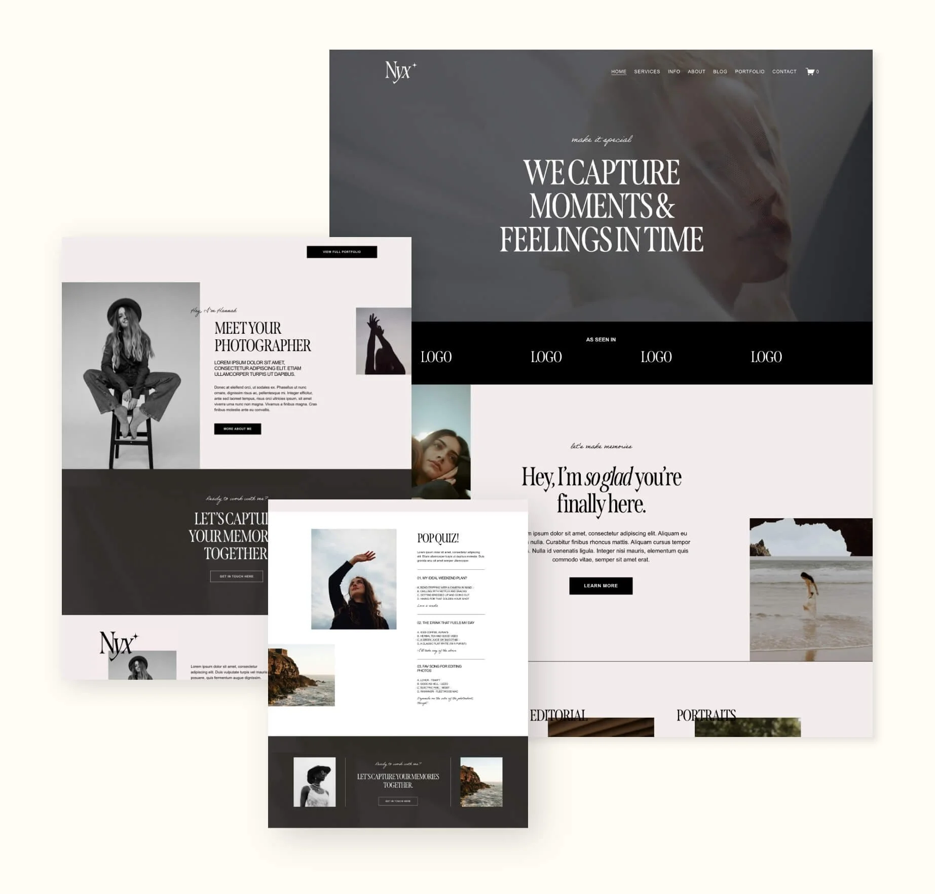 Nyx Squarespace Template