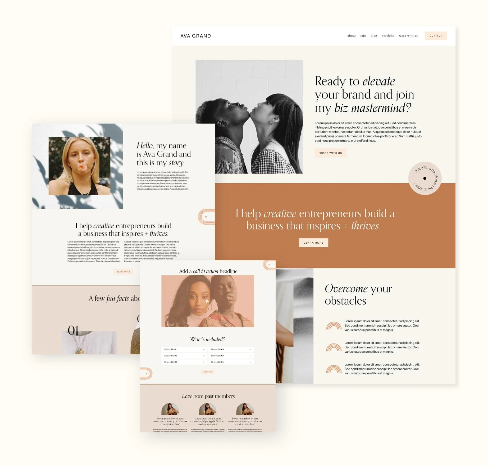 Ava Grand Squarespace Template