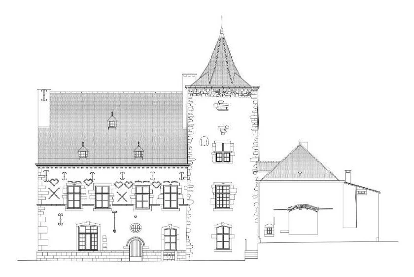 Élévation du Manoir de la Tour à Villers-le-Temple