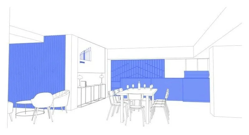 Croquis du bar à vin