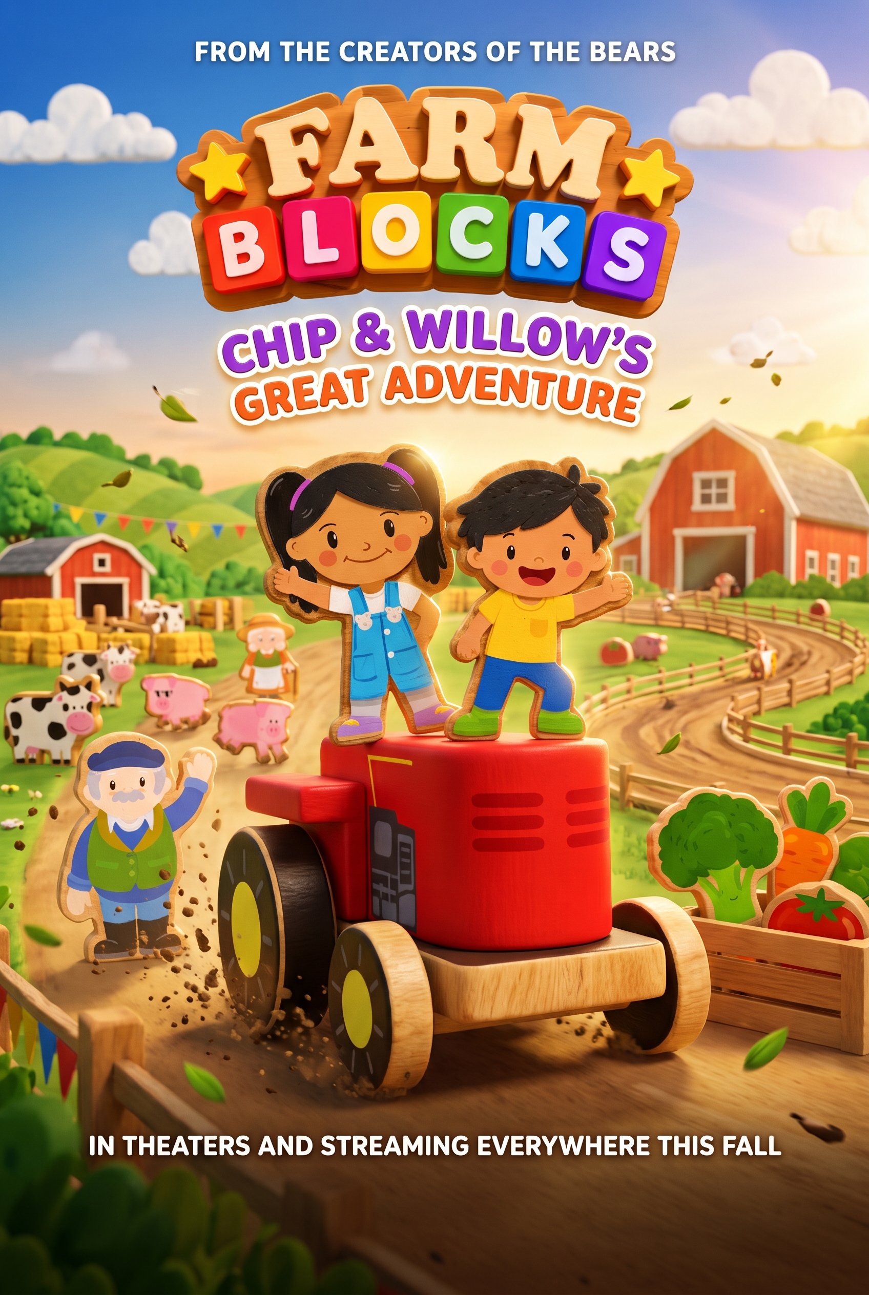 Farm Blocks: Chip & Willow poster