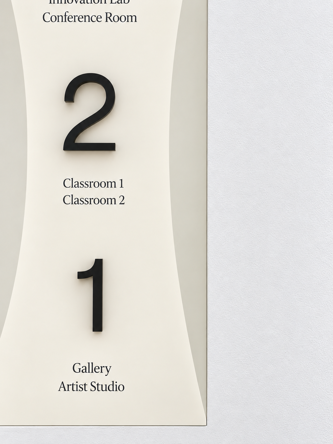 Directory detail · dimensional lettering